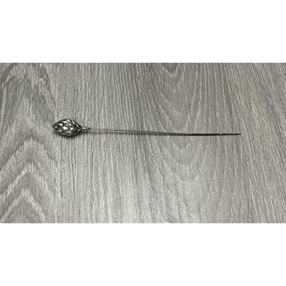 Antique Sterling Silver Artichoke Thistle Bud Hat Pin Victorian Edwardian